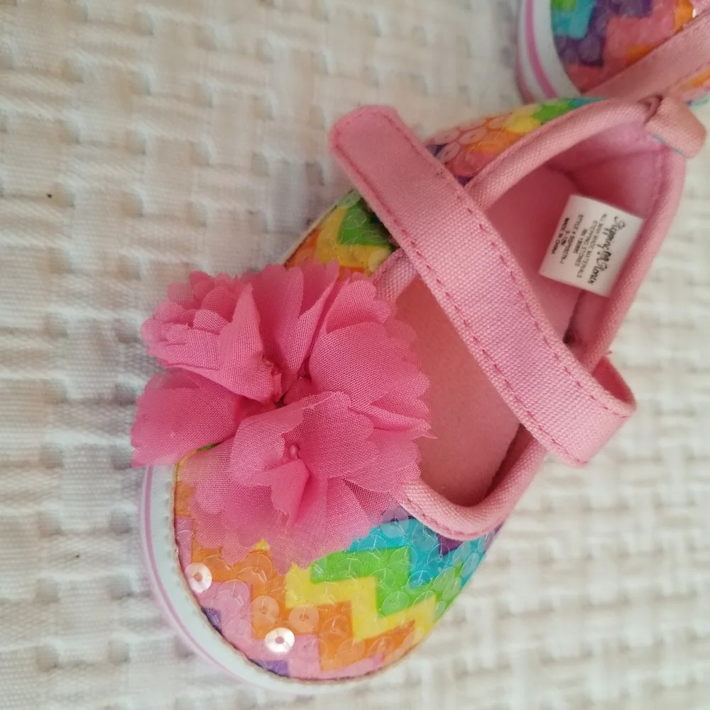 Stepping Stone Rainbow Sequin Infant Shoes
